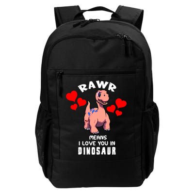 Rawr Means I Love You In Dinosaur Brontosaurus Design Gift Backpack