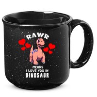Rawr Means I Love You In Dinosaur Brontosaurus Design Gift 15oz Campfire Ceramic Mug