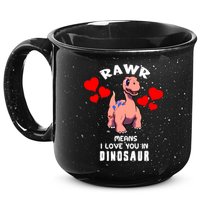 Rawr Means I Love You In Dinosaur Brontosaurus Design Gift 15oz Campfire Ceramic Mug