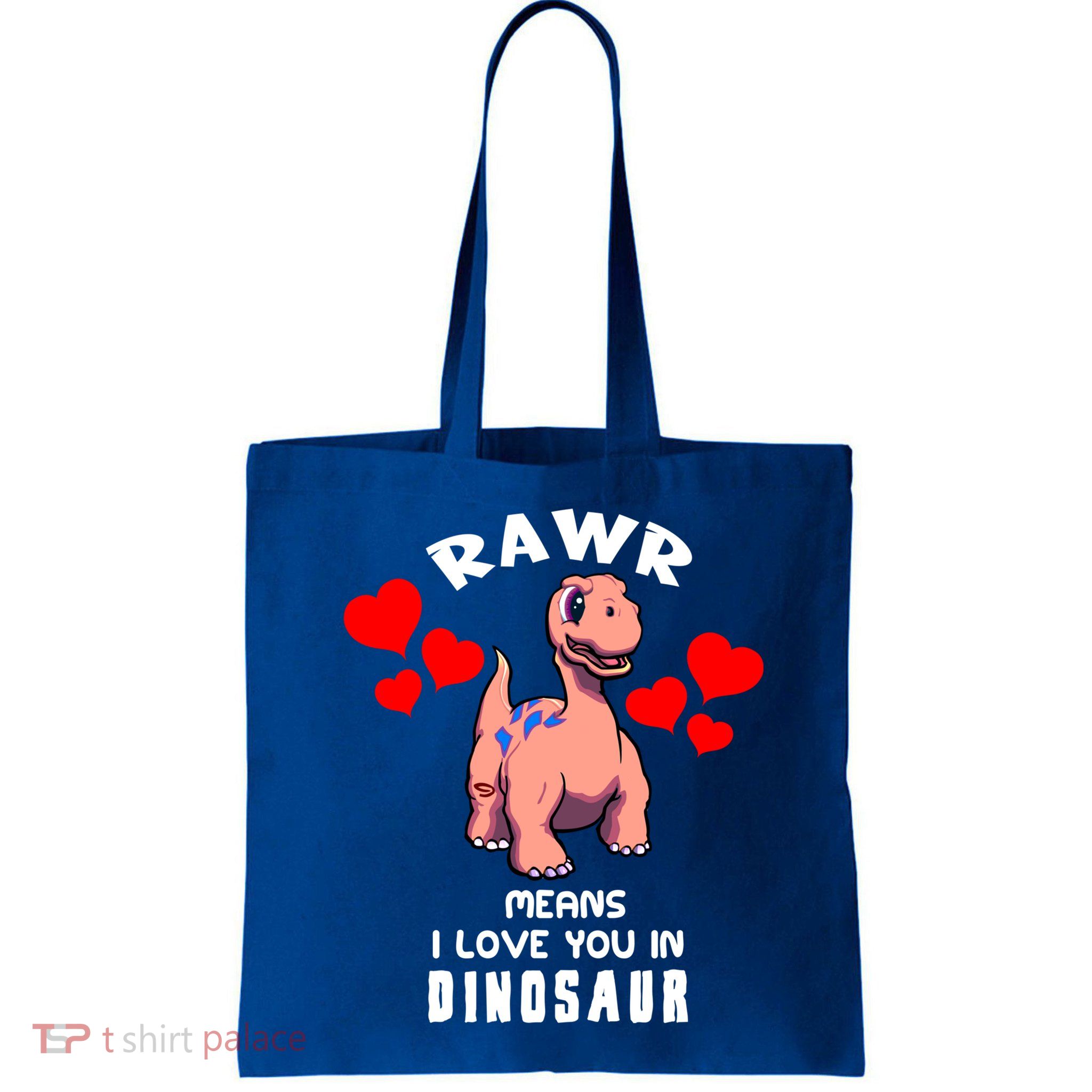 Rawr Means I Love You In Dinosaur Brontosaurus Design Gift Bag