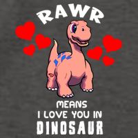 Rawr Means I Love You In Dinosaur Brontosaurus Design Gift Vector Backpack