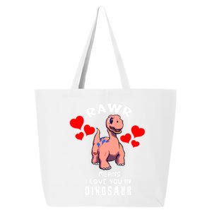 Rawr Means I Love You In Dinosaur Brontosaurus Design Gift 25L Jumbo Tote