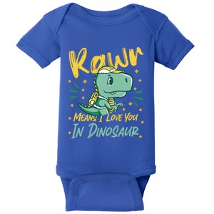 Rawr Means I Love You In Dinosaur Design And Gift Baby Bodysuit