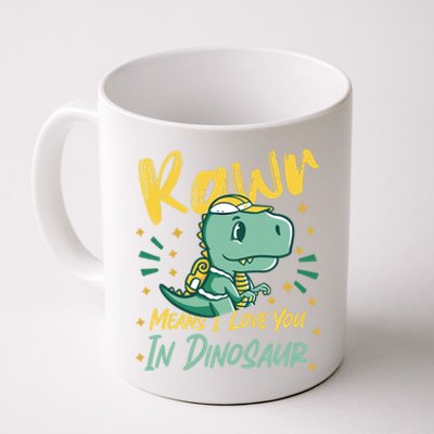 Rawr Means I Love You In Dinosaur Design And Gift Coffee Mug