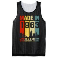 Retro Made In 1963 Limited Edition 60 Years Of Being Awesome Mesh Reversible Basketball Jersey Tank