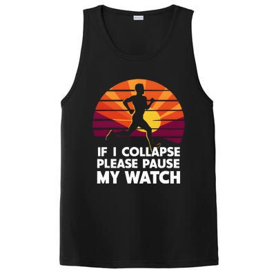 Running Marathon If I Collapse Funny Gift PosiCharge Competitor Tank