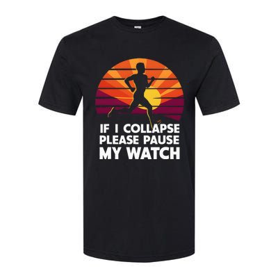 Running Marathon If I Collapse Funny Gift Softstyle CVC T-Shirt