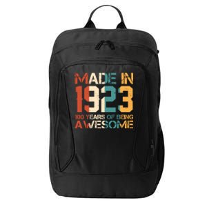 Retro Made In 1923 100 Years Of Being Awesome Birthday City Backpack