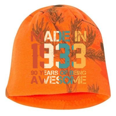 Retro Made In 1933 90 Years Of Being Awesome Birthday Kati - Camo Knit Beanie