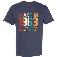 Retro Made In 1963 60 Years Of Being Awesome Birthday Garment-Dyed Heavyweight T-Shirt