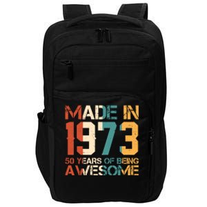 Retro Made In 1973 50 Years Of Being Awesome Birthday Impact Tech Backpack