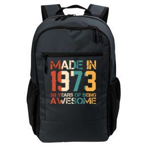 Retro Made In 1973 50 Years Of Being Awesome Birthday Daily Commute Backpack