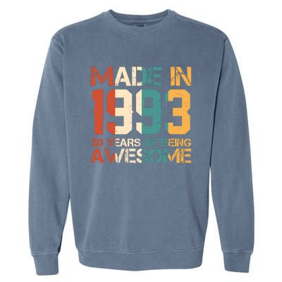 Retro Made In 1983 40 Years Of Being Awesome Birthday Garment-Dyed Sweatshirt