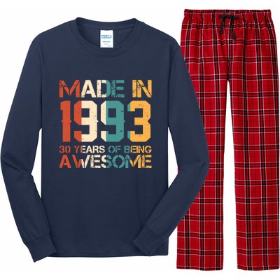 Retro Made In 1983 40 Years Of Being Awesome Birthday Long Sleeve Pajama Set