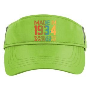 Retro Made In 1934 90 Years Of Being Awesome Birthday Adult Drive Performance Visor