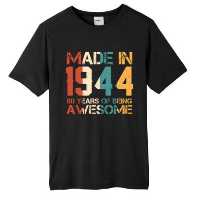 Retro Made In 1944 80 Years Of Being Awesome Birthday Tall Fusion ChromaSoft Performance T-Shirt