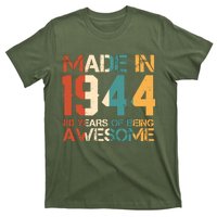 Retro Made In 1944 80 Years Of Being Awesome Birthday T-Shirt