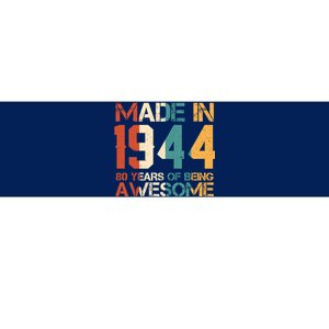 Retro Made In 1944 80 Years Of Being Awesome Birthday Bumper Sticker