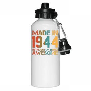 Retro Made In 1944 80 Years Of Being Awesome Birthday Aluminum Water Bottle