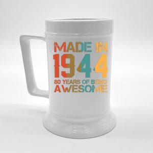 Retro Made In 1944 80 Years Of Being Awesome Birthday Beer Stein