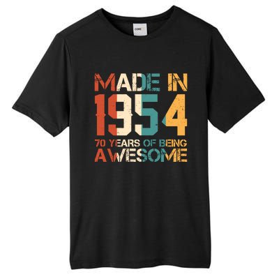 Retro Made In 1954 70 Years Of Being Awesome Birthday Tall Fusion ChromaSoft Performance T-Shirt