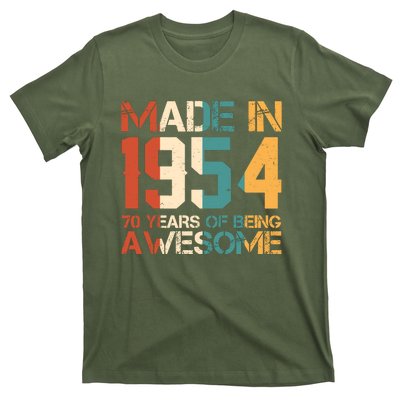 Retro Made In 1954 70 Years Of Being Awesome Birthday T-Shirt