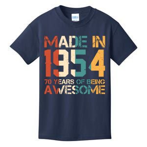 Retro Made In 1954 70 Years Of Being Awesome Birthday Kids T-Shirt