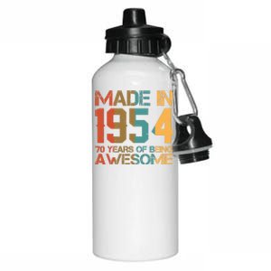 Retro Made In 1954 70 Years Of Being Awesome Birthday Aluminum Water Bottle