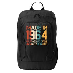 Retro Made In 1964 60 Years Of Being Awesome Birthday City Backpack