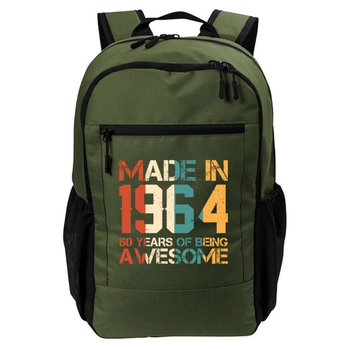 Retro Made In 1964 60 Years Of Being Awesome Birthday Daily Commute Backpack