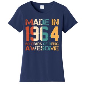 Retro Made In 1964 60 Years Of Being Awesome Birthday Women's T-Shirt