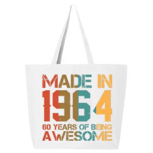 Retro Made In 1964 60 Years Of Being Awesome Birthday 25L Jumbo Tote