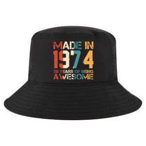 Retro Made In 1974 50 Years Of Being Awesome Birthday Cool Comfort Performance Bucket Hat