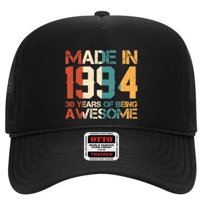 Retro Made In 1994 30 Years Of Being Awesome Birthday Trucker Hat