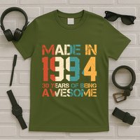 Retro Made In 1994 30 Years Of Being Awesome Birthday T-Shirt