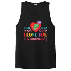 Rawr Means I Love You In Dinosaur Valentines Gift Dino Funny Gift PosiCharge Competitor Tank