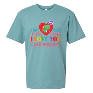 Rawr Means I Love You In Dinosaur Valentines Gift Dino Funny Gift Sueded Cloud Jersey T-Shirt