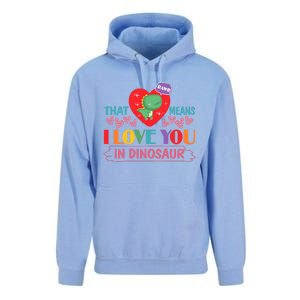 Rawr Means I Love You In Dinosaur Valentines Gift Dino Funny Gift Unisex Surf Hoodie