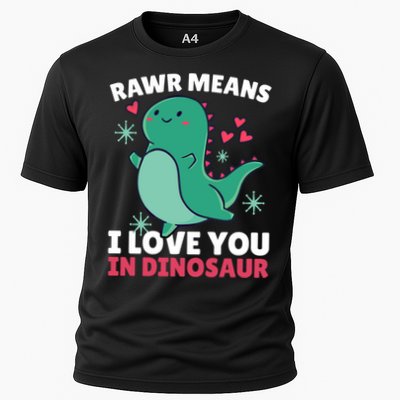 Rawr Means I Love You In Dinosaur Gift Performance Shirt