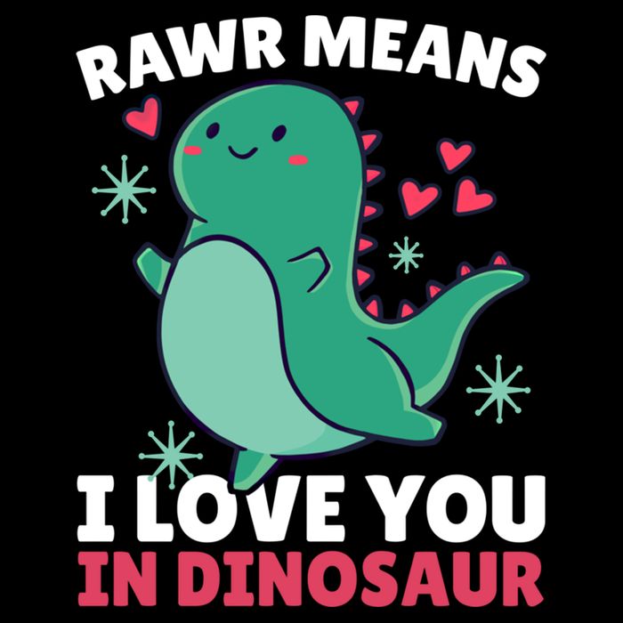 Rawr Means I Love You In Dinosaur Gift Cooling Performance Crew T-Shirt