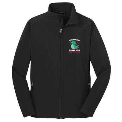 Rawr Means I Love You In Dinosaur Gift Core Soft Shell Jacket