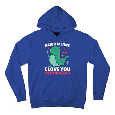 Rawr Means I Love You In Dinosaur Gift Hoodie