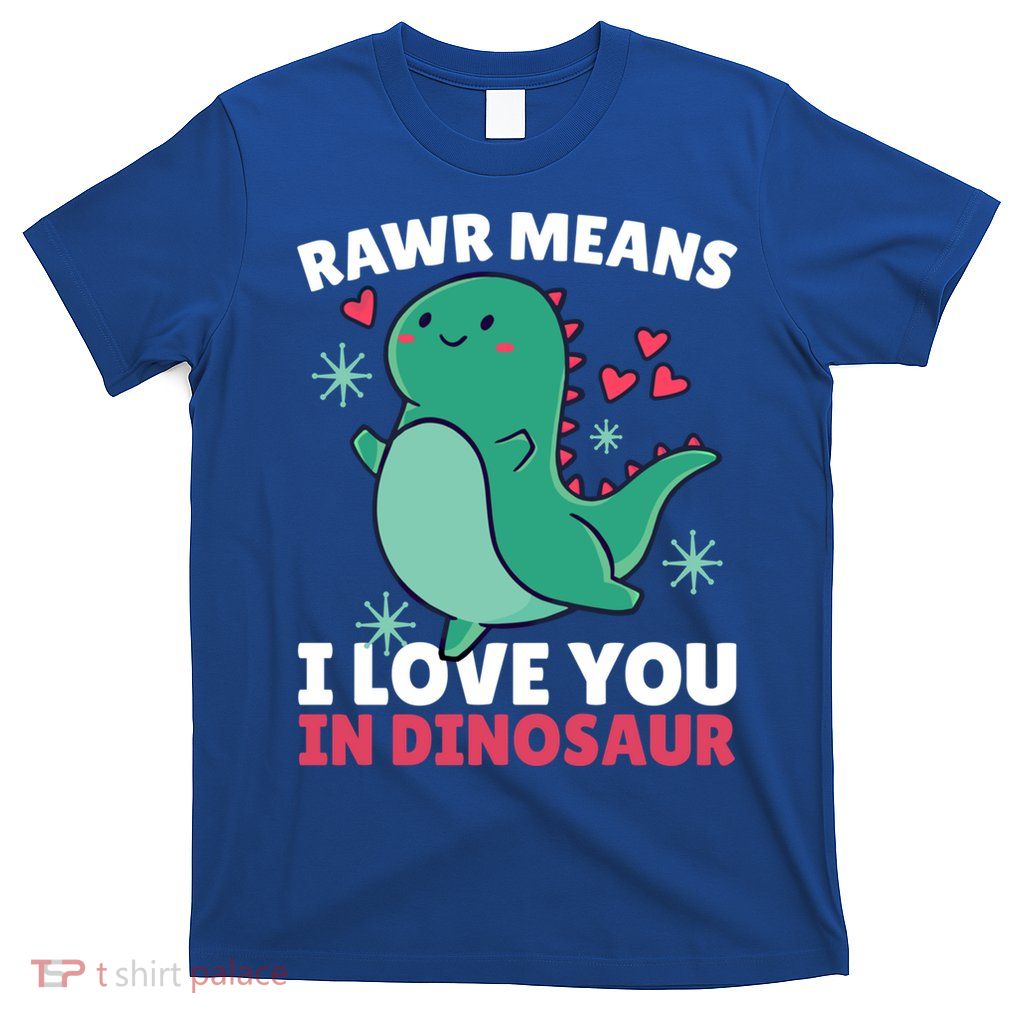 Rawr Means I Love You In Dinosaur Gift T-Shirt