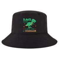 Rawr Means I Love You In Dinosaur Reptiles Png Meaningful Gift Cool Comfort Performance Bucket Hat