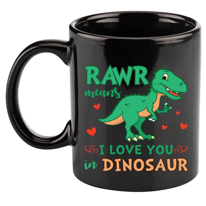 Rawr Means I Love You In Dinosaur Reptiles Png Meaningful Gift 11oz C Handle Ceramic Mug