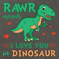 Rawr Means I Love You In Dinosaur Reptiles Png Meaningful Gift Cotton Canvas Backpack