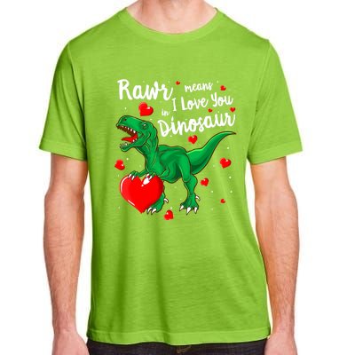 Rawr Means I Love You In Dinosaur Gift Valentines Day Cute Gift Adult ChromaSoft Performance T-Shirt