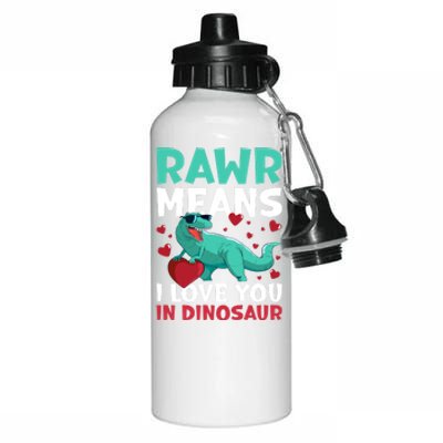 Rawr Means I Love You In Dinosaur Great Gift Aluminum Water Bottle