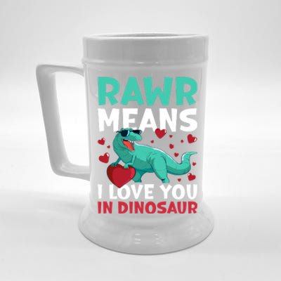 Rawr Means I Love You In Dinosaur Great Gift Beer Stein