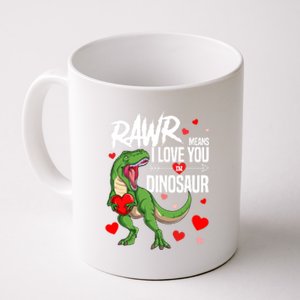 Rawr Means I Love You In Dinosaur T Rex Lover Valentine Funny Gift Coffee Mug